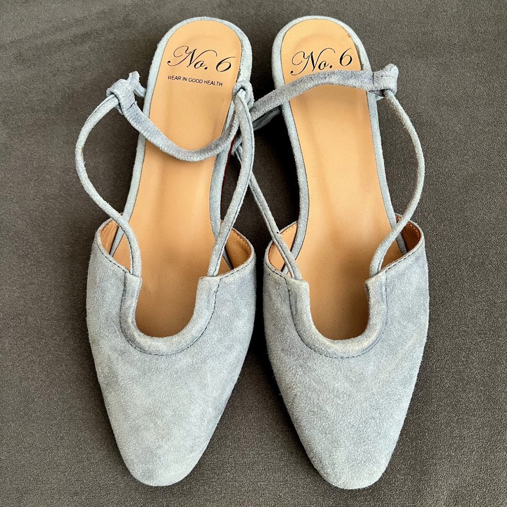 No. 6 Esme horseshoe ballet flat in cloud